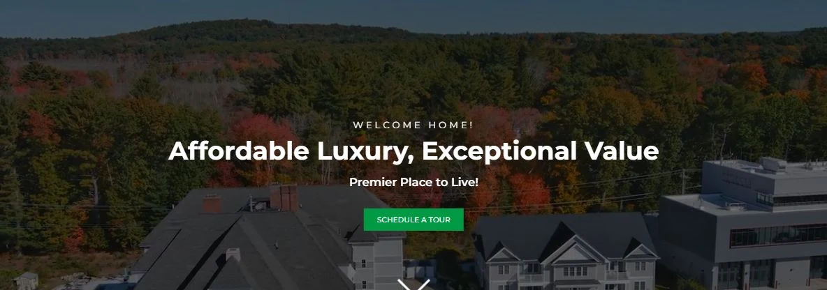 Earlier opening with the heading Affordable Luxury, Exceptional Value